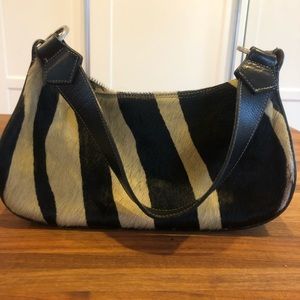 Animal print shoulder bag